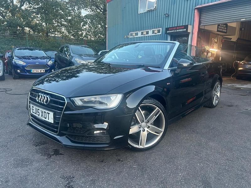Black Used 2015 Audi A3 Cabriolet S-Line Cabriolet | £10,980 (Fair price) - Image 1/4