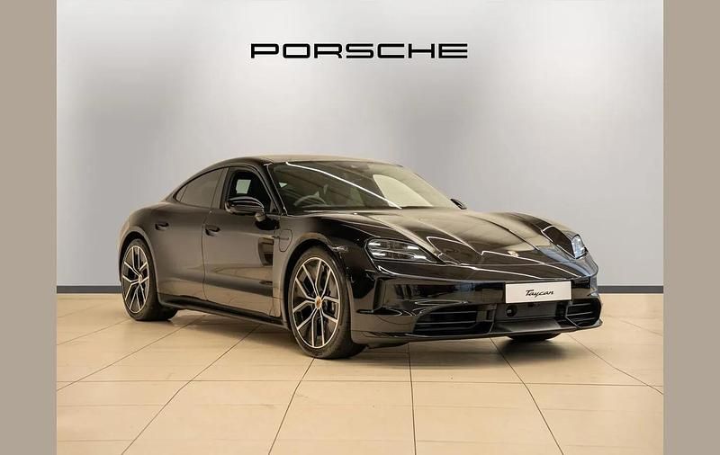 Black New 2025 Porsche Taycan Black Edition Sedan | £89,990 (Expensive) - Image 1/4