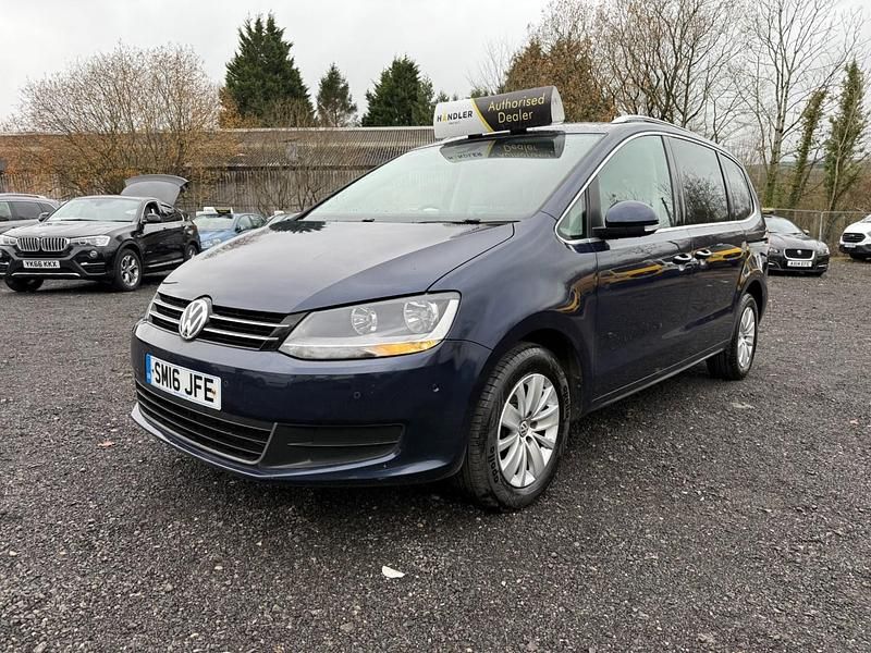 Used VW Sharan SE 150 HP (110 kW) 2016 Blue MPV