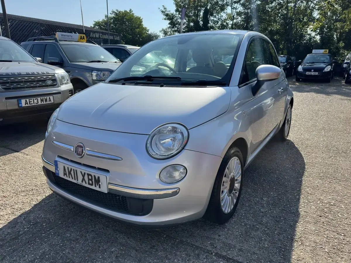 Used Fiat 500 Lounge 69 HP (50 kW) 2011 Silver Hatchback