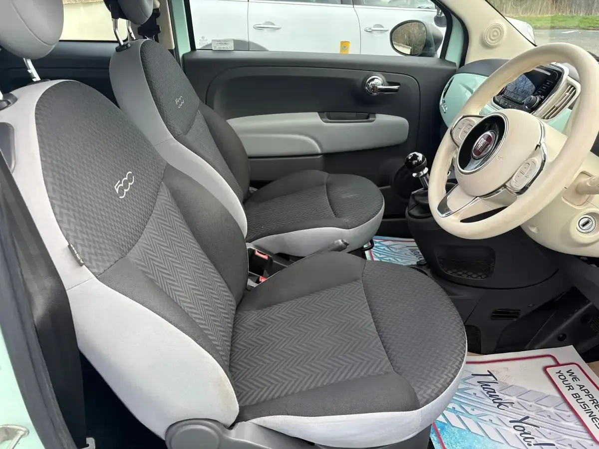 Used Fiat 500 Lounge 69 HP (50 kW) 2016 Green Hatchback