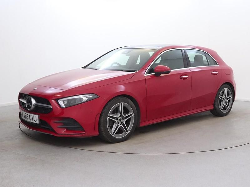 Used Mercedes A250 AMG Line Premium Plus 224 HP (164 kW) 2018 Red Hatchback
