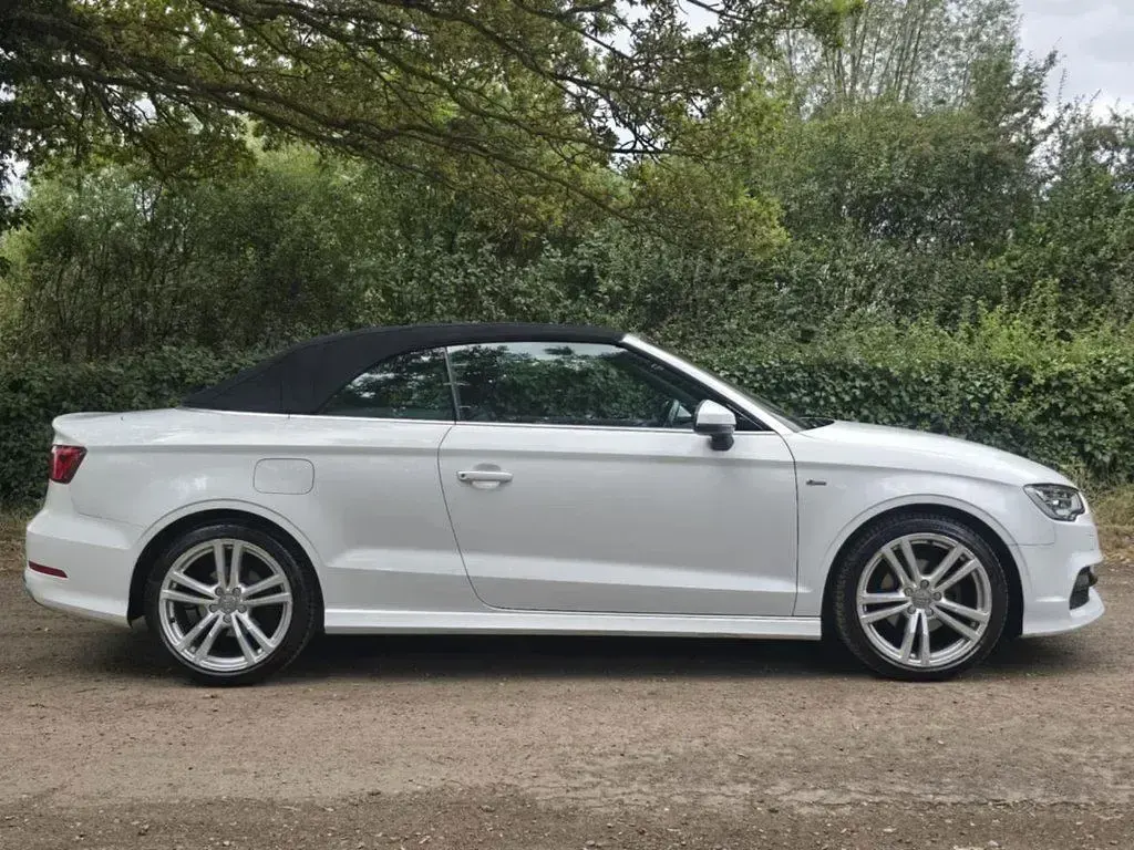 Used Audi Cabriolet S-Line 150 HP (110 kW) 2016 White Cabriolet