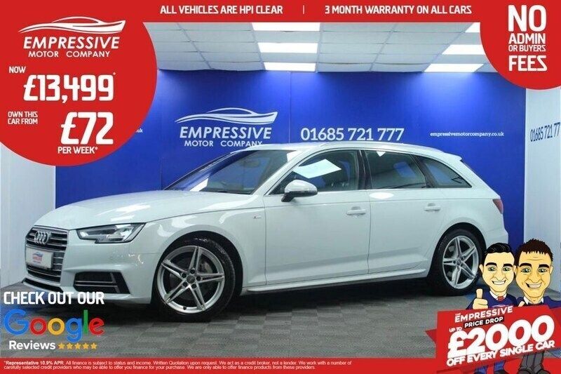 White Used 2018 Audi A4 S-Line Estate | £13,999 (Fair price) - Image 1/4