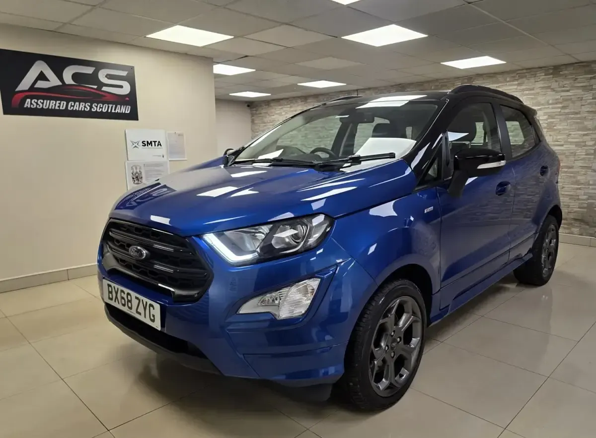 Begagnad Ford Ecosport ST-Line 2019 Blå SUV