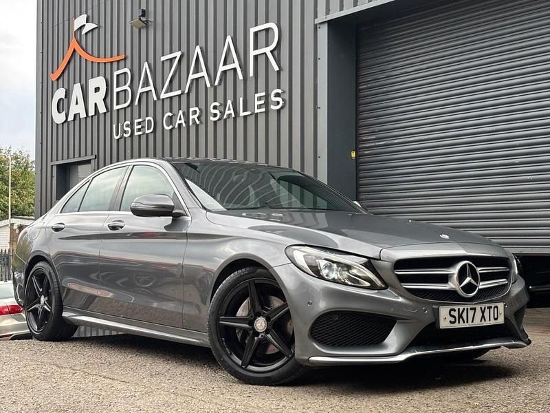 Grey Used 2017 Mercedes C220 AMG Line Premium Sedan | £11,491 (Fair price) - Image 1/4