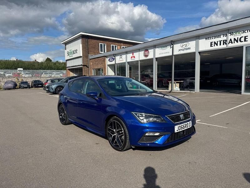 Blue Used 2018 Seat Leon FR Hatchback | £10,595 (Fair price) - Image 1/4