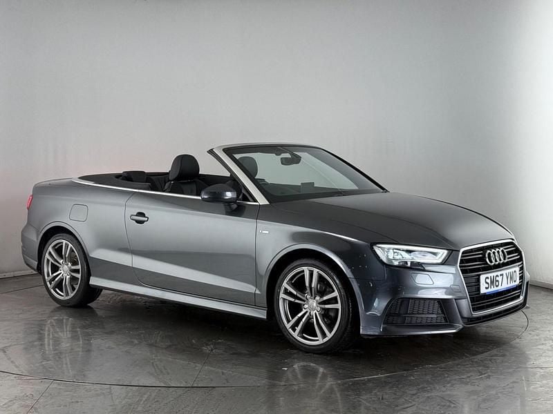 Grey Used 2017 Audi A3 Cabriolet S-Line Cabriolet | £15,550 (Fair price) - Image 1/3