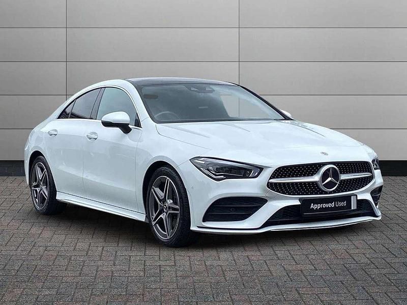 White Used 2021 Mercedes CLA200 AMG Line Premium Plus Coupe | £25,490 (Fair price) - Image 1/4