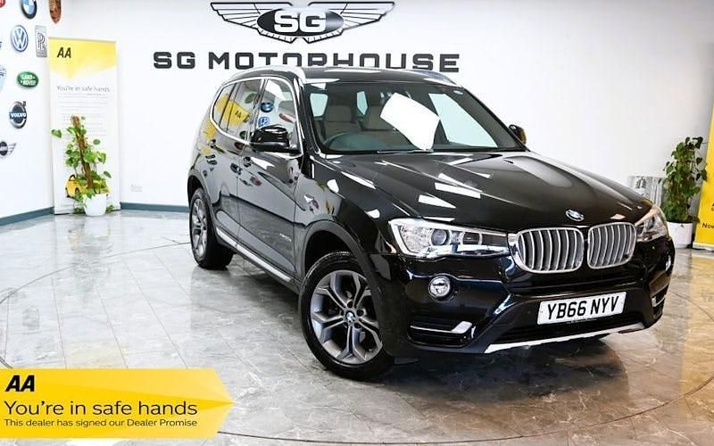 Black Used 2017 BMW X3 xLine SUV | £15,495 (Fair price) - Image 1/4