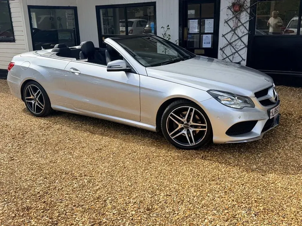 Used Mercedes E220 AMG 170 HP (125 kW) 2013 Silver Cabriolet