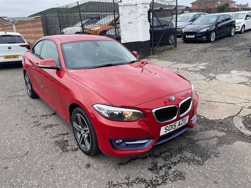 Red Used 2015 BMW 218 Sport Line Coupe | £6,995 (Fair price) - Image 1/4