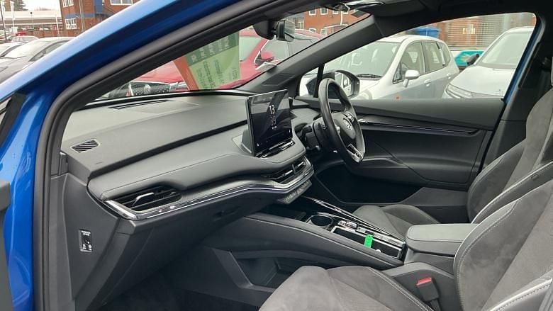 Used Skoda Enyaq iV SportlinePlus 194 kW (265 HP) 2023 Blue SUV
