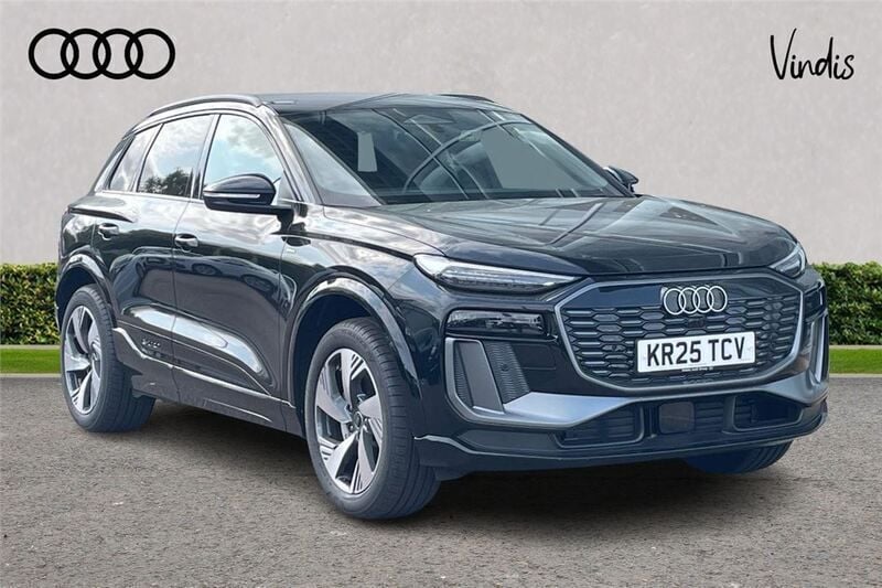 Black Used 2025 Audi Q6 e-tron S-Line SUV | £67,183 (A bit pricey) - Image 1/4