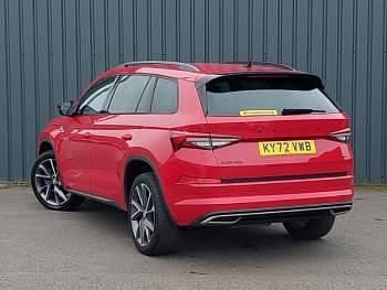 Used Skoda Kodiaq SportLine 150 HP (110 kW) 2023 Red SUV