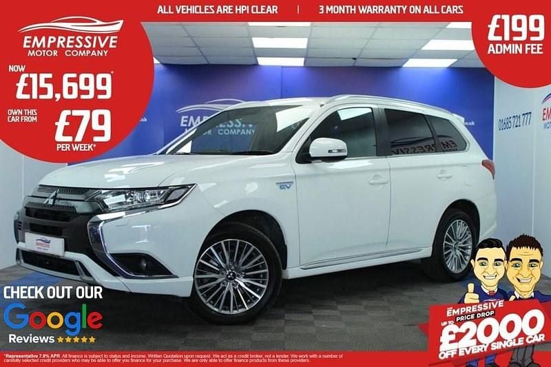 White Used 2020 Mitsubishi Outlander P-HEV Estate | £15,699 (Fair price) - Image 1/4