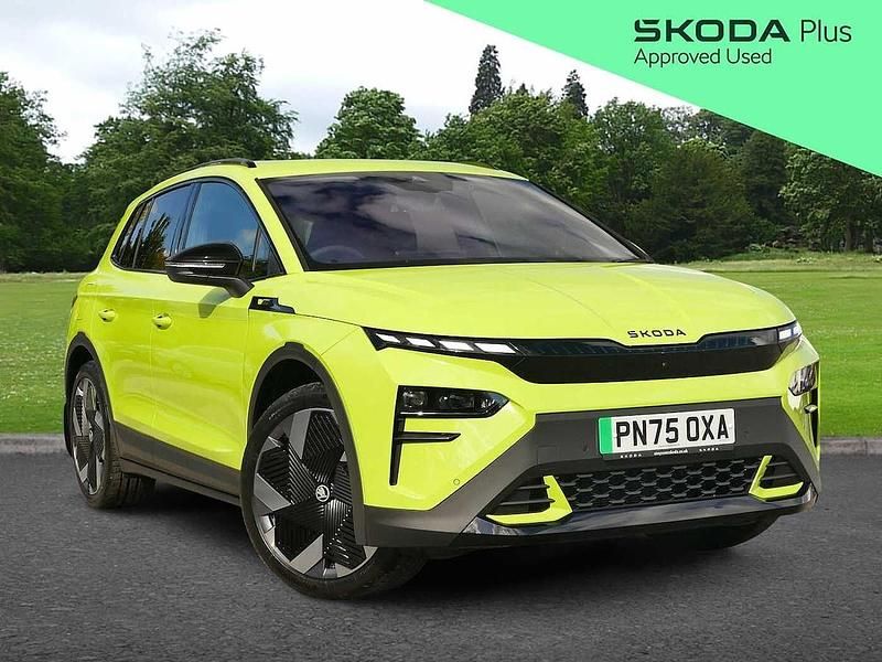 Hyper green Used 2025 Skoda Elroq vRS SUV | £38,495 (Fair price) - Image 1/4