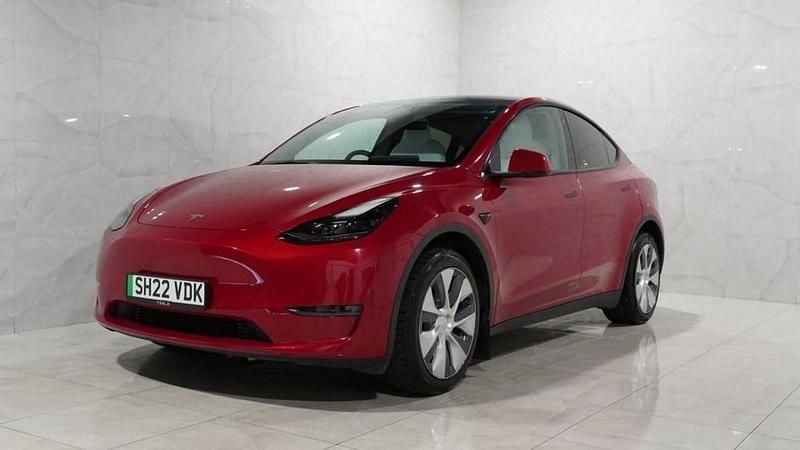 Used Tesla Model Y Long Range AWD 378 kW (514 HP) 2022 Red SUV