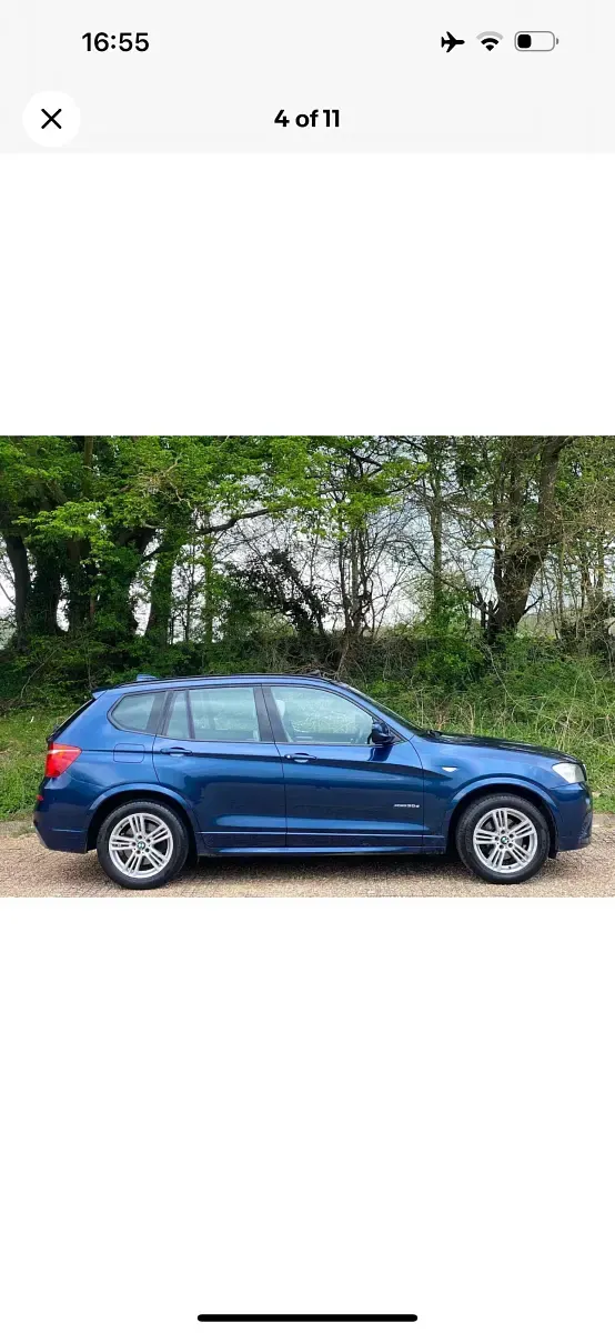 Used BMW X3 M Sport 254 HP (186 kW) 2011 Blue SUV