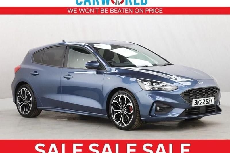 Blue Used 2022 Ford Focus ST-Line X Hatchback | £12,000 (Good price) - Image 1/1