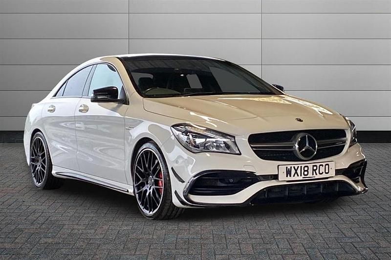 Polar white Used 2018 Mercedes CLA45 AMG Sedan | £19,990 (A bit pricey) - Image 1/4