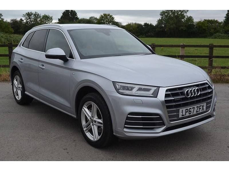 Silver Used 2018 Audi Q5 S-Line SUV | £20,389 (Good price) - Image 1/3