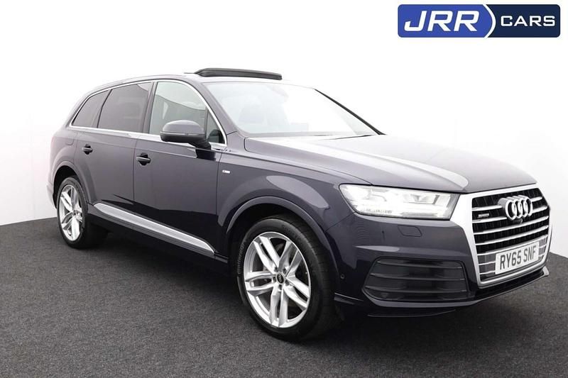 Blue Used 2015 Audi Q7 S-Line SUV | £18,900 (A bit pricey) - Image 1/4