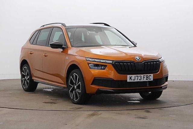 Phoenix orange metallic Used 2024 Skoda Kamiq Monte Carlo SUV | £20,695 (Fair price) - Image 1/4