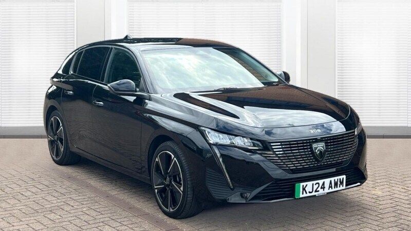 Nera black Used 2024 Peugeot e-308 Allure Hatchback | £22,036 - Image 1/4