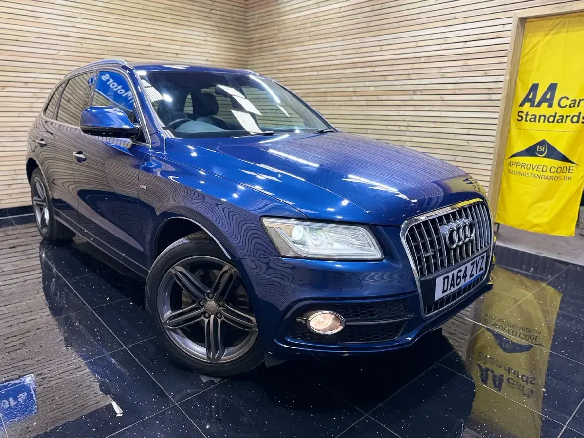 Used Audi Q5 S-line plus 245 HP (180 kW) 2015 Blue SUV