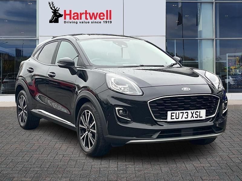 Black Used 2023 Ford Puma Titanium Hatchback | £15,389 (Good price) - Image 1/3