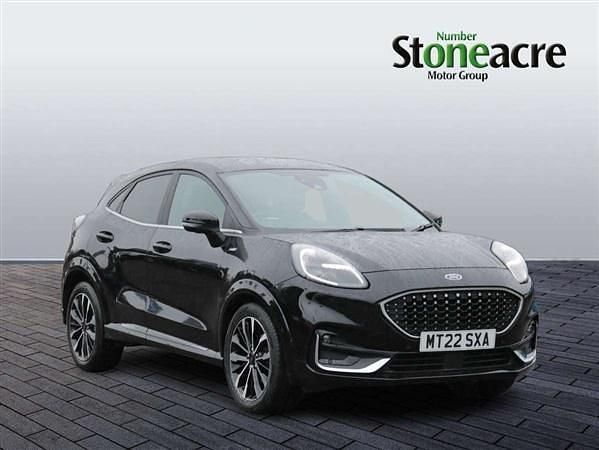 Black Used 2022 Ford Puma Gen-E ST-Line SUV | £15,297 - Image 1/4
