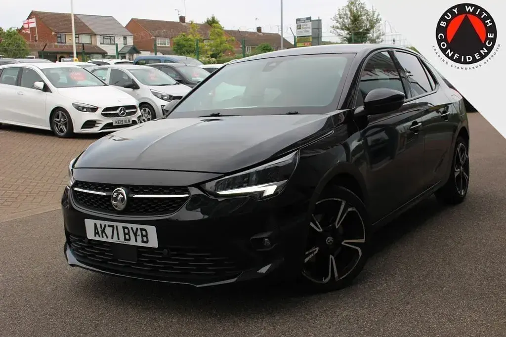 Used Vauxhall Corsa SRi 100 HP (73 kW) 2021 Black Hatchback