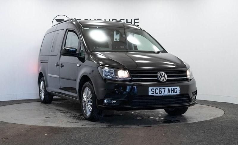 Black Used 2018 VW Caddy Maxi MPV | £9,940 (Good price) - Image 1/4