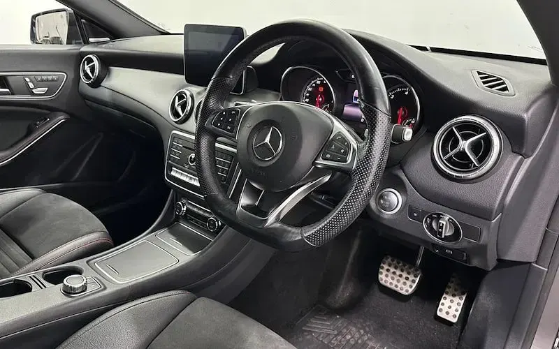 Used Mercedes CLA220 AMG line 170 HP (125 kW) 2018 Grey Coupe