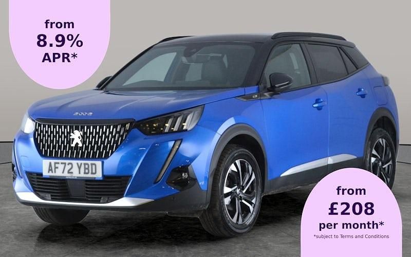 Blue Used 2022 Peugeot 2008 GT SUV | £15,354 (Good price) - Image 1/2