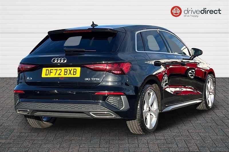 Used Audi A3 Sportback S-Line 110 HP (80 kW) 2022 Black Hatchback