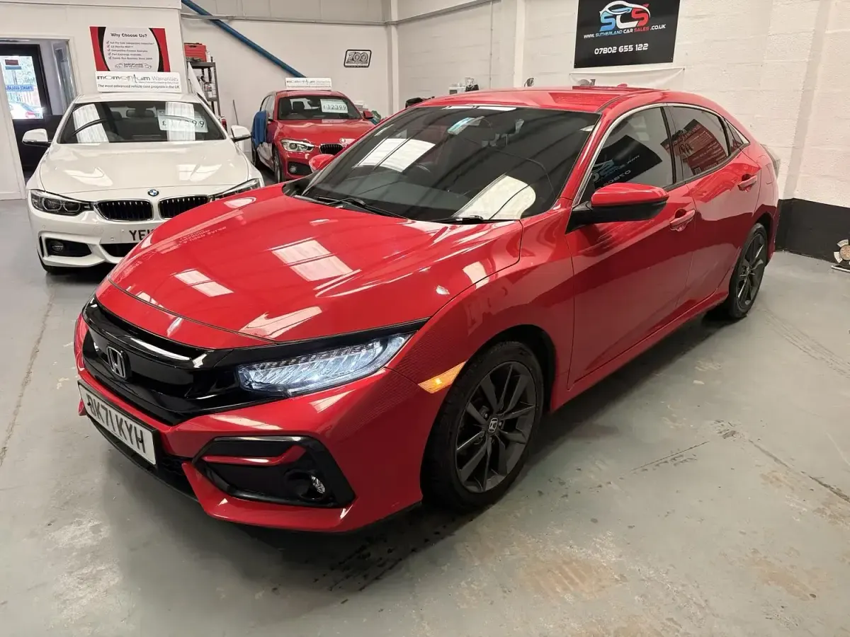 Used Honda Civic SR 126 HP (92 kW) 2021 Red Hatchback