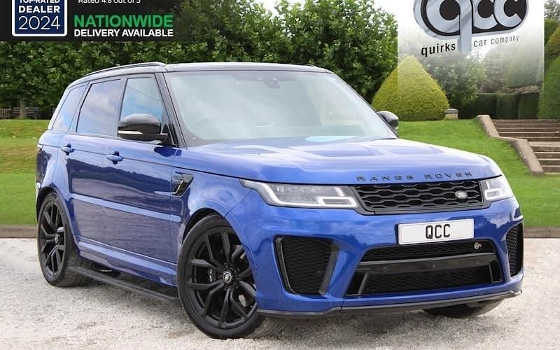 Estoril blue Used 2019 Land Rover Range Rover Sport SVR SUV | £41,950 (Super price) - Image 1/4