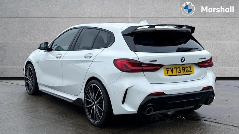 Used BMW M135 Comfort Edition 306 HP (225 kW) 2023 Alpine white Hatchback