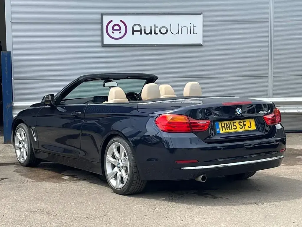 Used BMW 420 Luxury Line 184 HP (135 kW) 2015 Blue Cabriolet