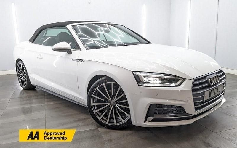 Used Audi A5 Cabriolet S-Line 190 HP (139 kW) 2020 White Cabriolet