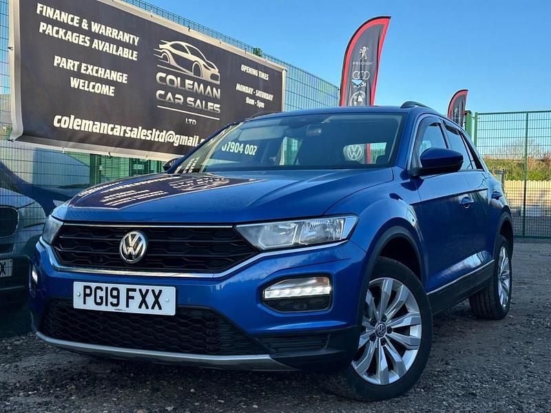 Used VW T-Roc SE 115 HP (84 kW) 2019 Blue SUV