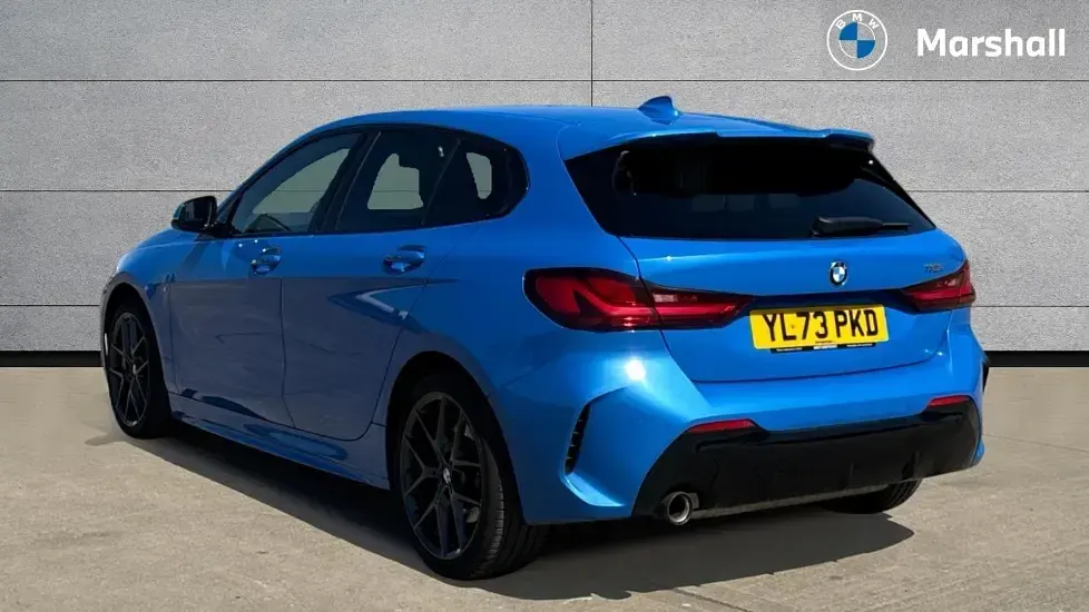 Used BMW 118 M Sport 136 HP (100 kW) 2024 Misano blue metallic Hatchback