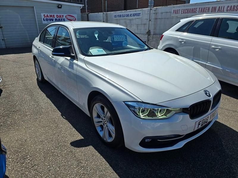 Begagnad BMW 320 Sport Line 2018 Vit Sedan