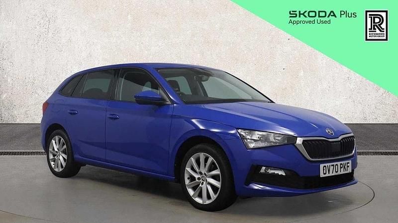 Used Skoda Scala SE L 147 HP (108 kW) 2020 Blue Hatchback