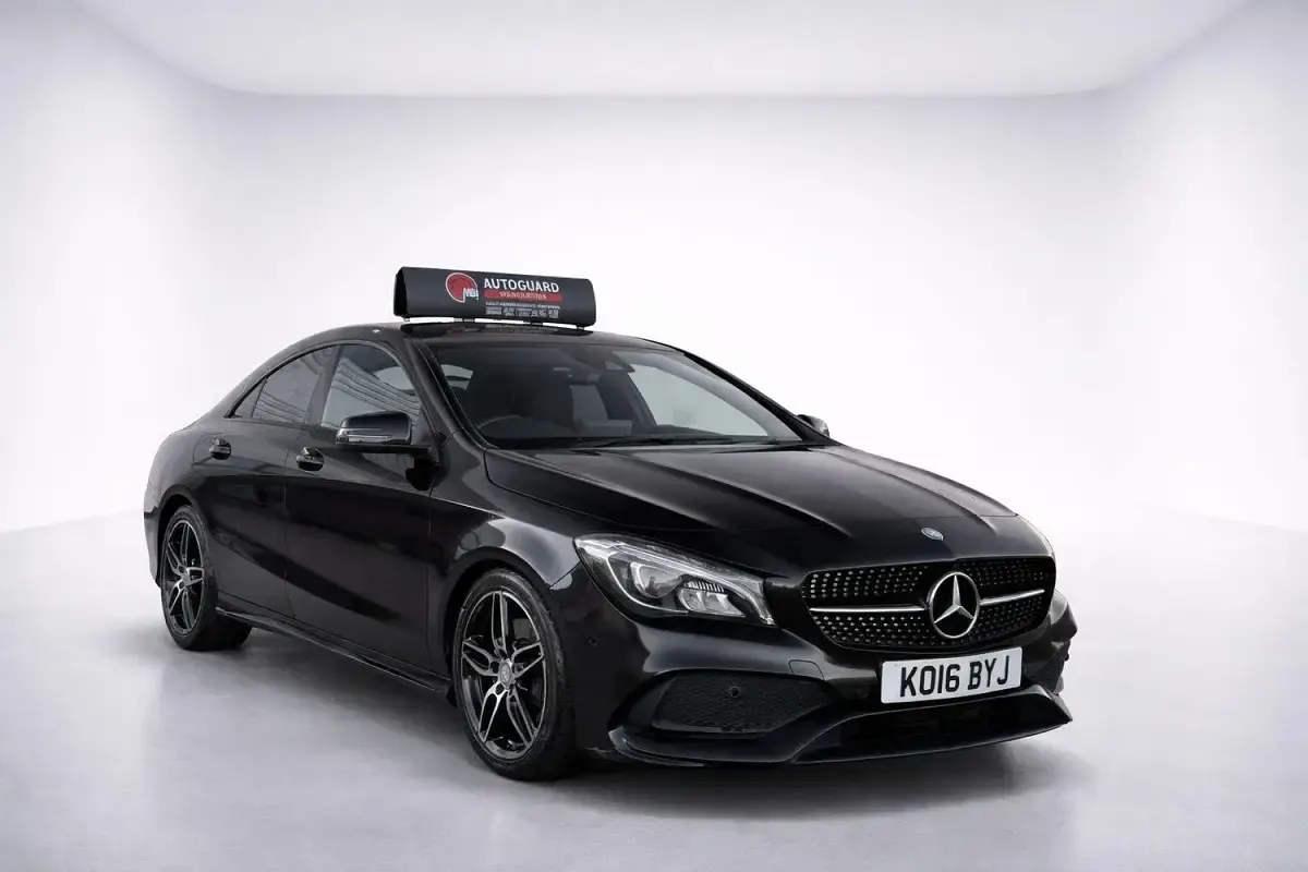Used Mercedes CLA220 AMG line 177 HP (130 kW) 2016 Black Sedan