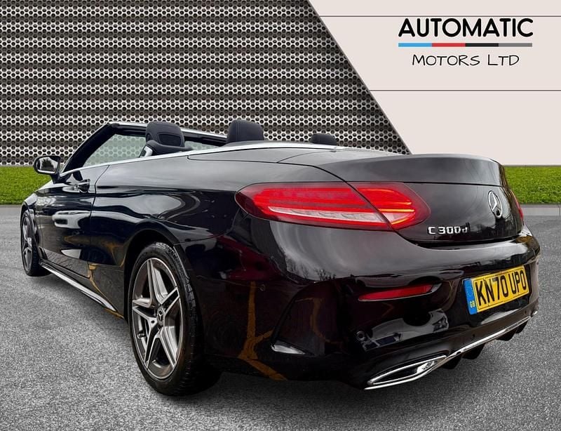 Used Mercedes C300 AMG line 245 HP (180 kW) 2020 Black Cabriolet