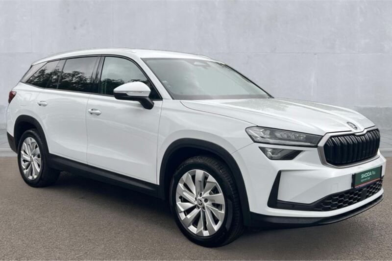 Moon white metallic Used 2024 Skoda Kodiaq SE L SUV | £32,690 (Fair price) - Image 1/4