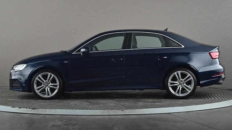 Used Audi A3 S-Line 150 HP (110 kW) 2018 Blue Sedan